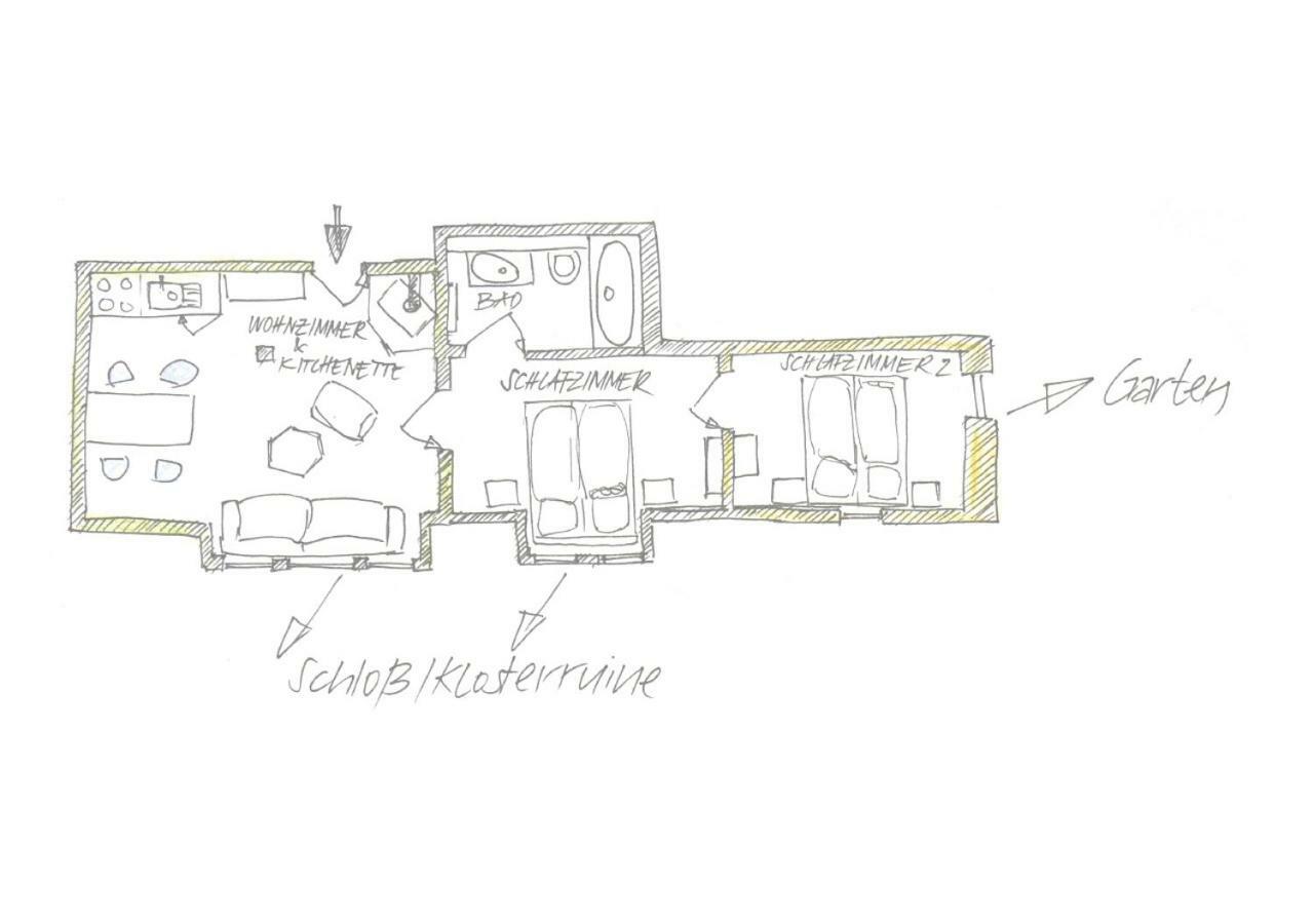 Ferienwohnung Gutshaus Altbauhof Dargun Exterior foto